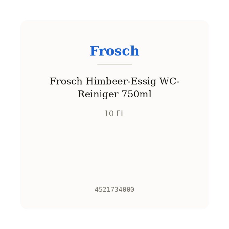 Frosch Himbeer-Essig WC-Reiniger 750ml