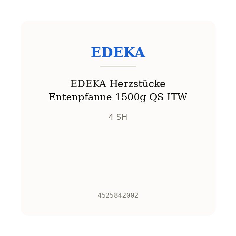 EDEKA Herzstücke Entenpfanne 1500g QS ITW
