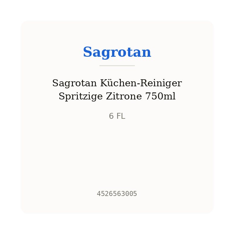 Sagrotan Küchen-Reiniger Spritzige Zitrone 750ml