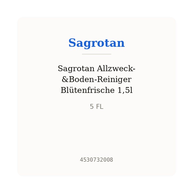 Sagrotan Allzweck- &Boden-Reiniger Blütenfrische 1,5l