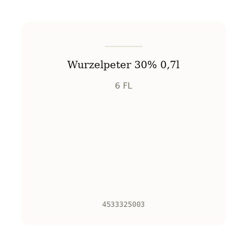 Wurzelpeter 30% 0,7l