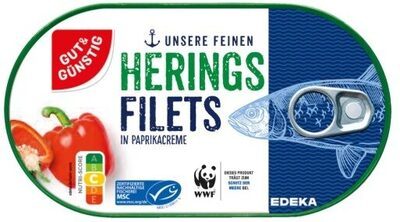 MSC GUT&GÜNSTIG Heringsfilets in Paprika-Creme 200g