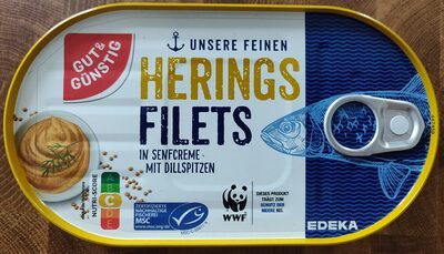 MSC GUT&GÜNSTIG Heringsfilets in Senf-Creme mit Dillspitzen 200g