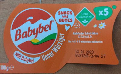 Babybel Mini Würzig 52% Rahmstufe 5x20g