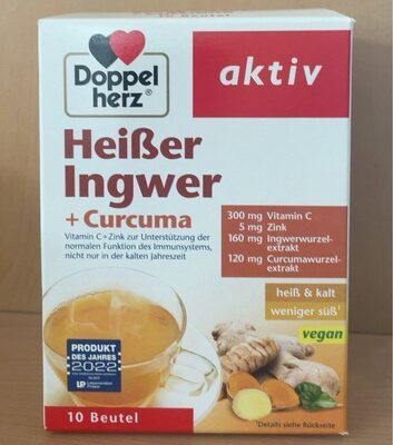 Doppelherz heißer Ingwer+Curcuma 10 Beutel 100g