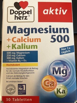 Doppelherz Magnesium+Calcium+Kalium 500 30 Tabletten 69,6g