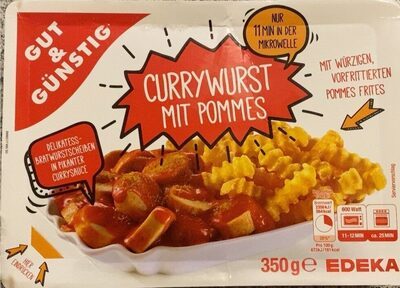 GUT&GÜNSTIG Currywurst mit Pommes 350g