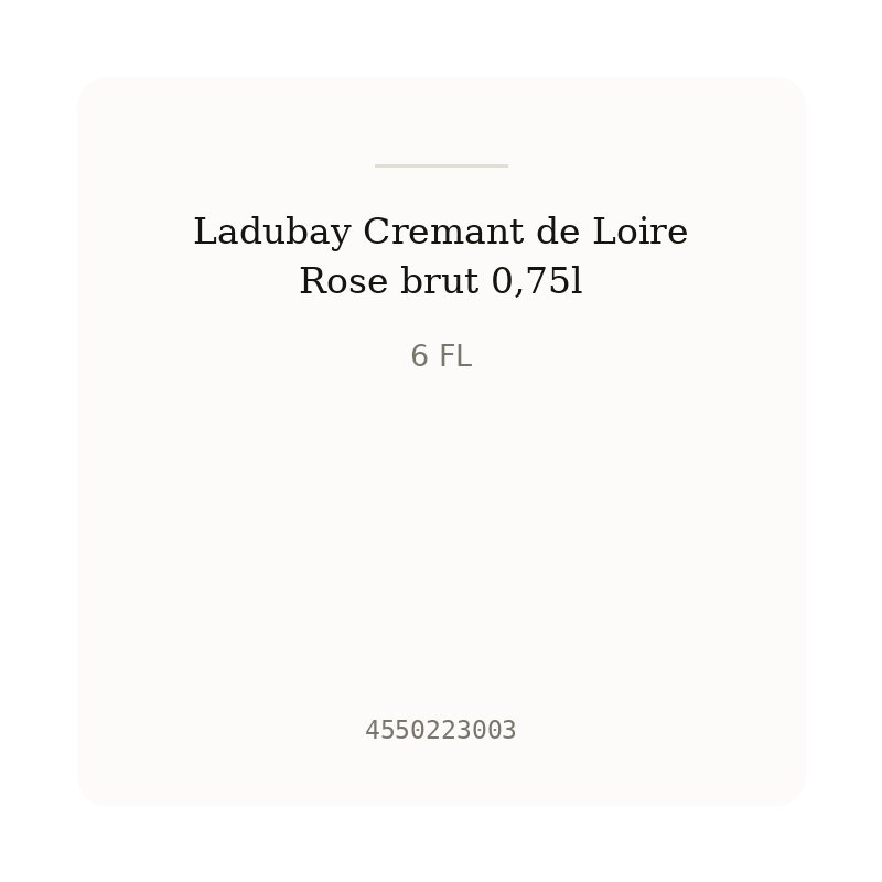 Ladubay Cremant de Loire Rose brut 0,75l