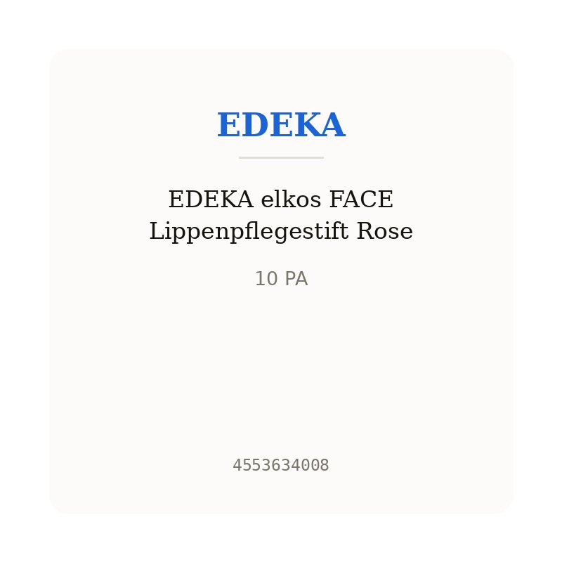 EDEKA elkos FACE Lippenpflegestift Rose