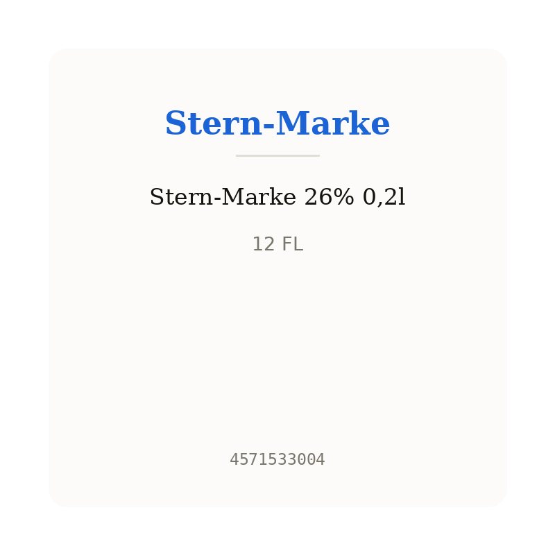 Stern-Marke 26% 0,2l