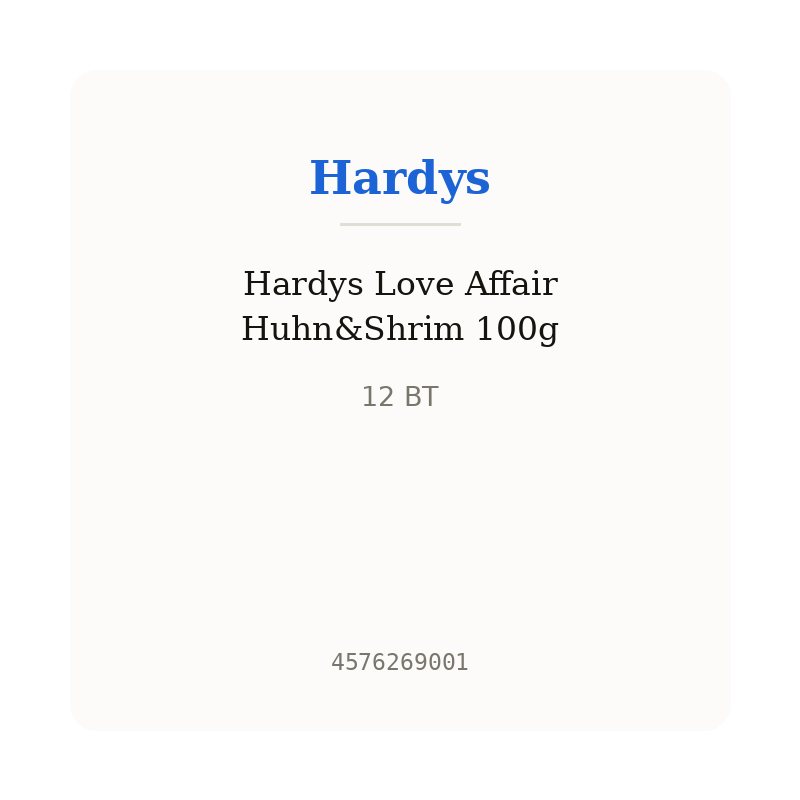 Hardys Love Affair Huhn&Shrim 100g