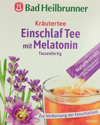 Bad Heilbrunner Einschlaf Tee mit Melatonin im Stick 10ST 10g