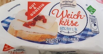 GUT&GÜNSTIG Weichkäse oval 60% 200g