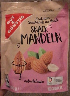 GUT&GÜNSTIG Snack Mandeln 200g