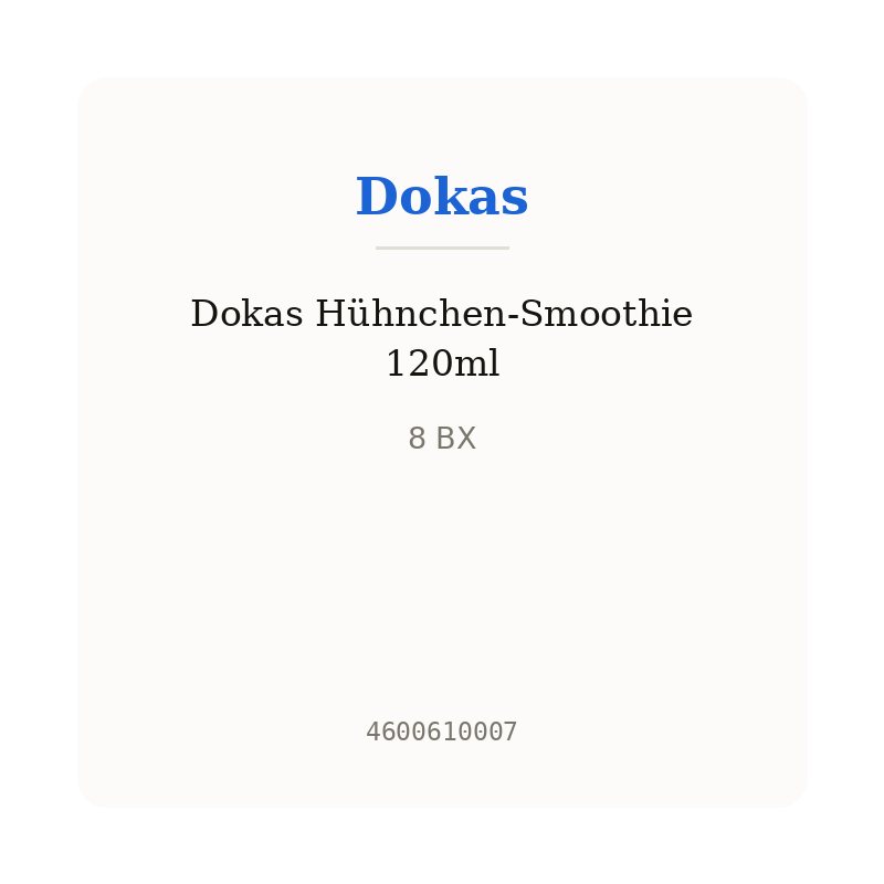 Dokas Hühnchen-Smoothie 120ml