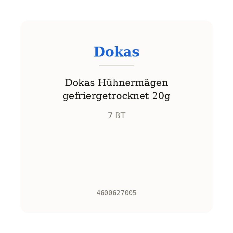 Dokas Hühnermägen gefriergetrocknet 20g