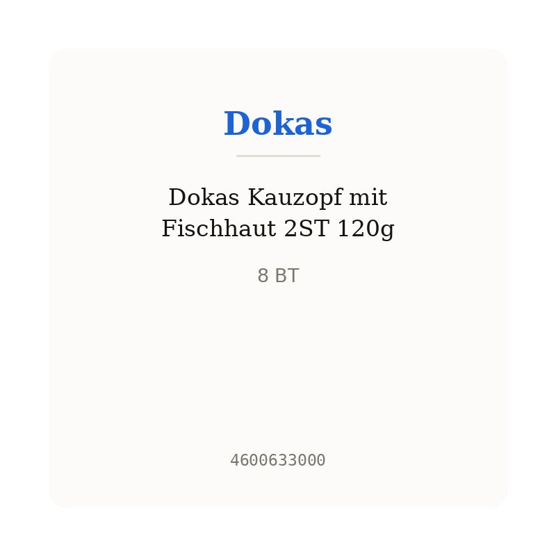 Dokas Kauzopf mit Fischhaut 2ST 120g