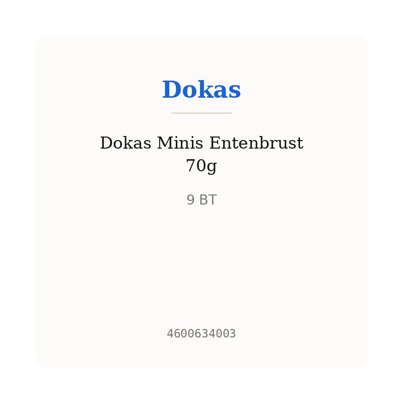 Dokas Minis Entenbrust 70g