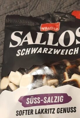 Sallos Schwarzweich Süß-Salzig 200g