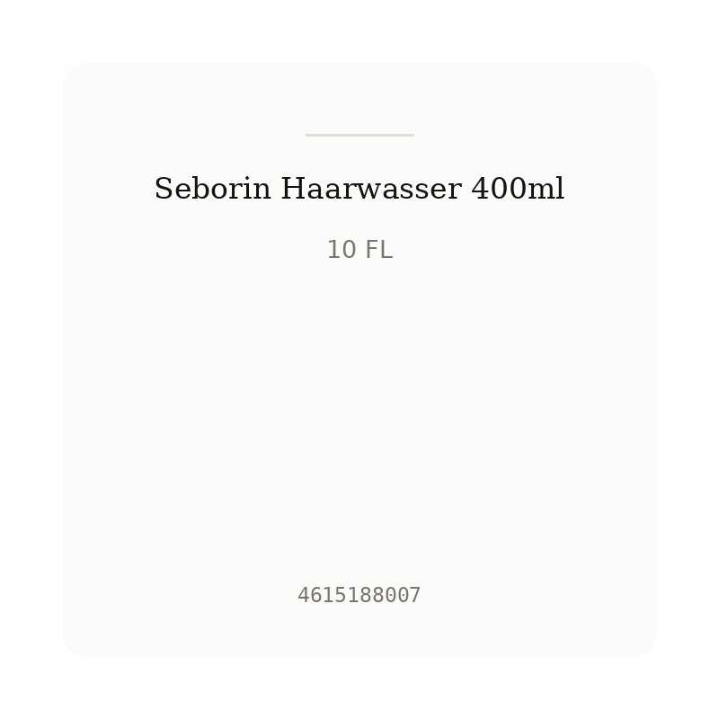 Seborin Haarwasser 400ml