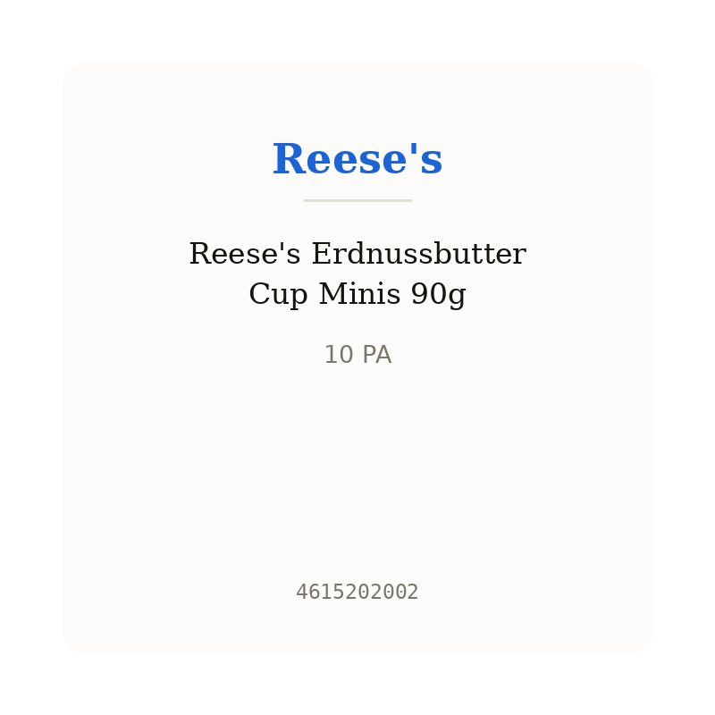 Reese's Erdnussbutter Cup Minis 90g