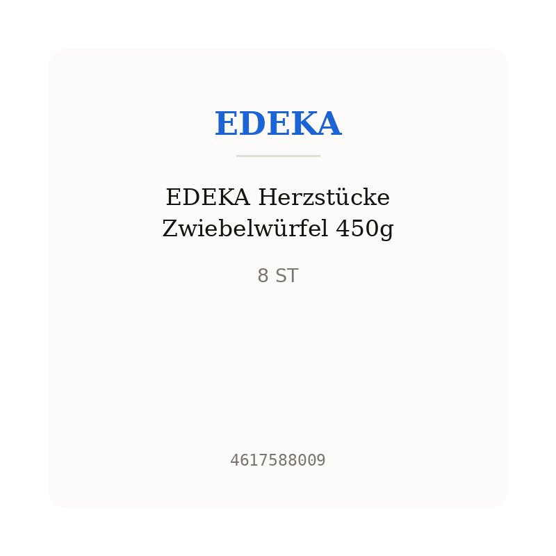 EDEKA Herzstücke Zwiebelwürfel 450g