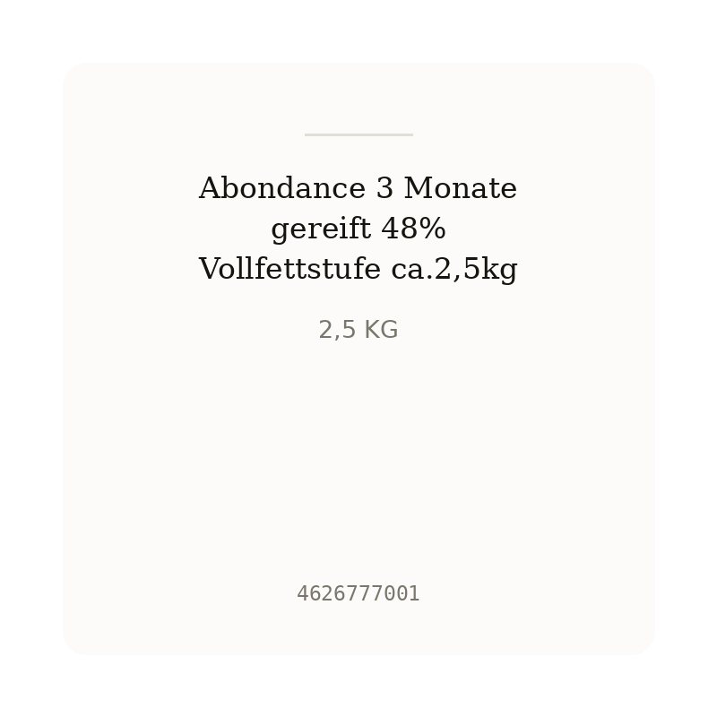 Abondance 3 Monate gereift 48% Vollfettstufe ca.2,5kg