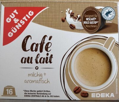 GUT&GÜNSTIG Kaffeekapseln Cafe au Lait 16ST 160g