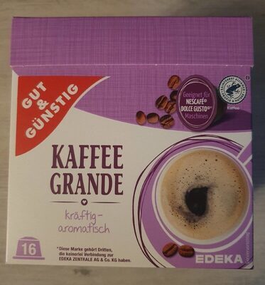 GUT&GÜNSTIG Kaffeekapseln Grande 16ST 128g