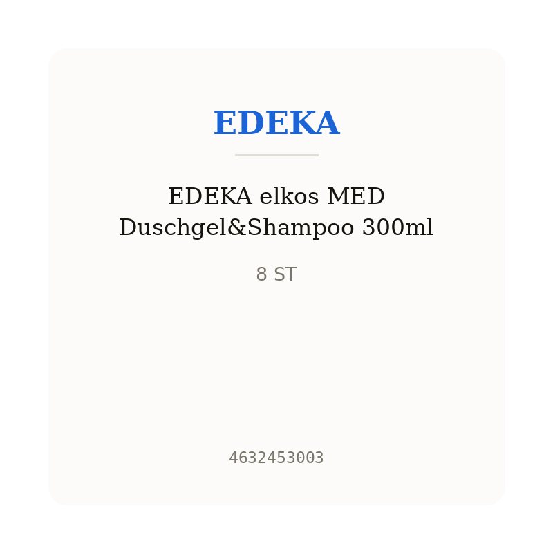 EDEKA elkos MED Duschgel&Shampoo 300ml