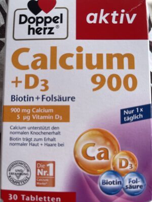 Doppelherz Calcium 900+D3+Biotin 30Tabletten 76,2g