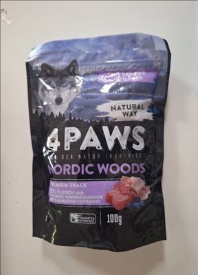 4Paws nordic woods Rentier Kalb&Huhn 100g