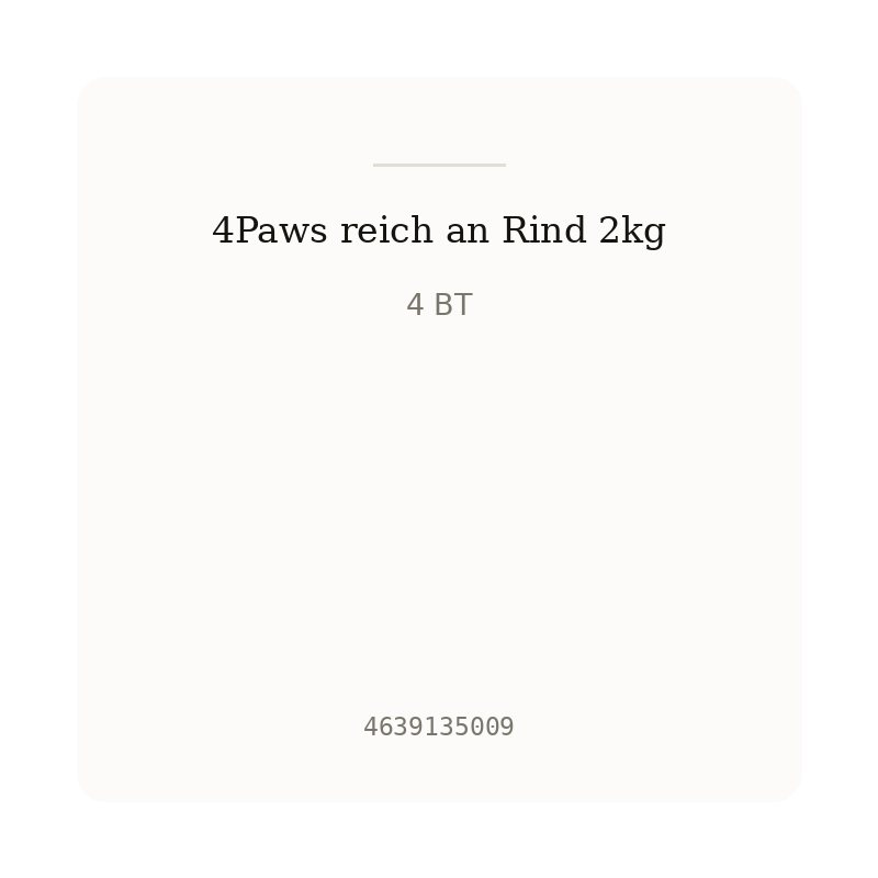 4Paws reich an Rind 2kg
