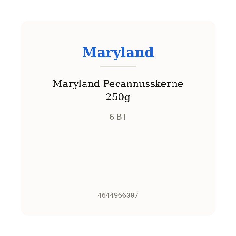 Maryland Pecannusskerne 250g
