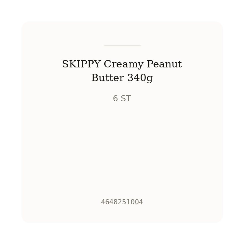 SKIPPY Creamy Peanut Butter 340g