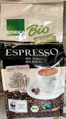 Bio EDEKA Espresso ganze Bohne 1000g