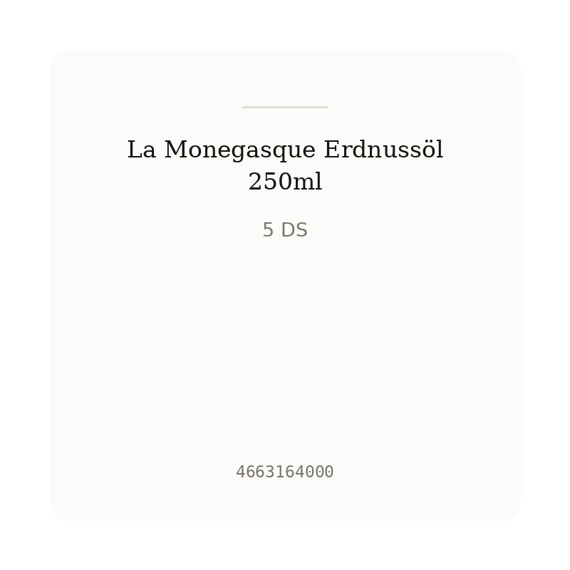 La Monegasque Erdnussöl 250ml