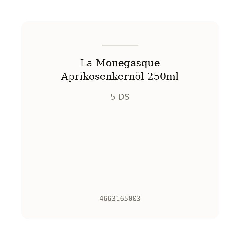 La Monegasque Aprikosenkernöl 250ml