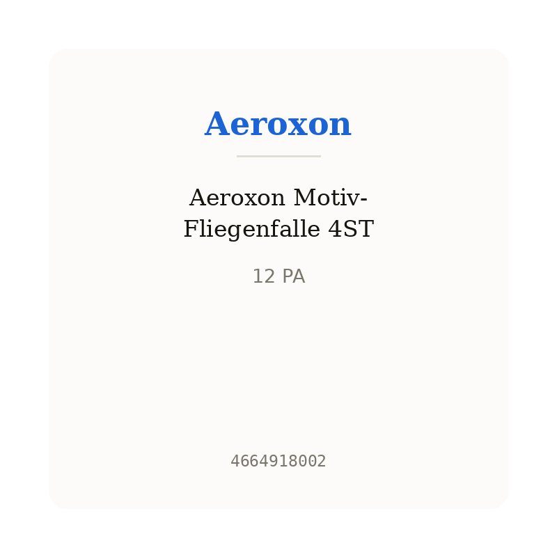 Aeroxon Motiv-Fliegenfalle 4ST