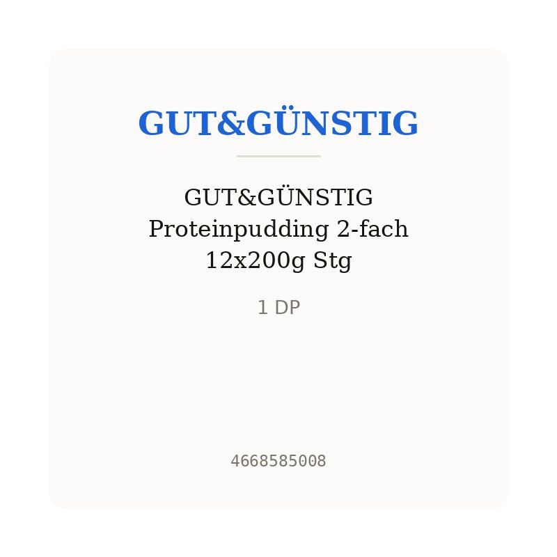 GUT&GÜNSTIG Proteinpudding 2-fach 12x200g Stg