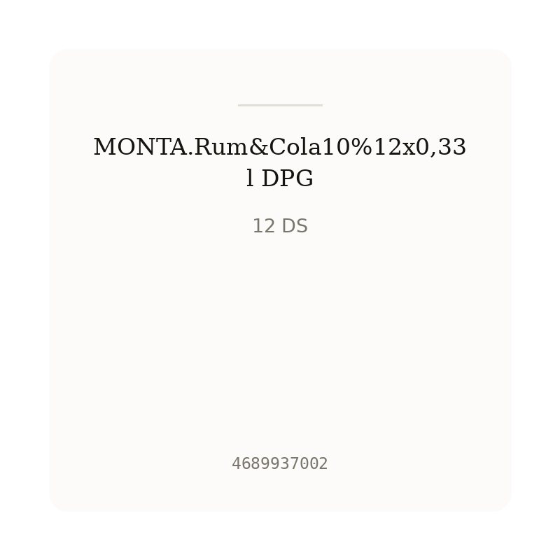 MONTA.Rum&Cola10%12x0,33l DPG