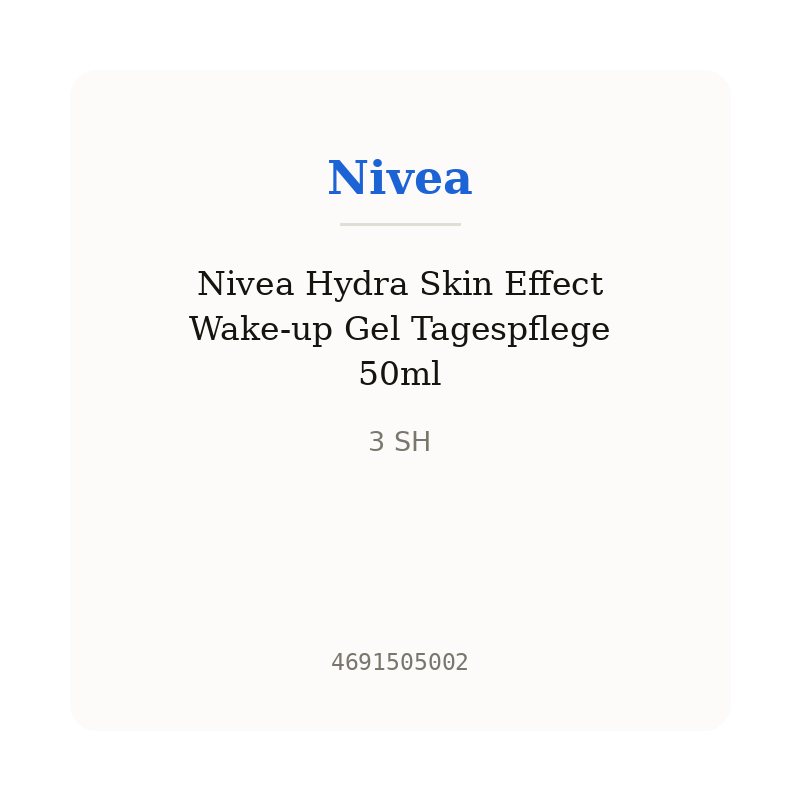 Nivea Hydra Skin Effect Wake-up Gel Tagespflege 50ml