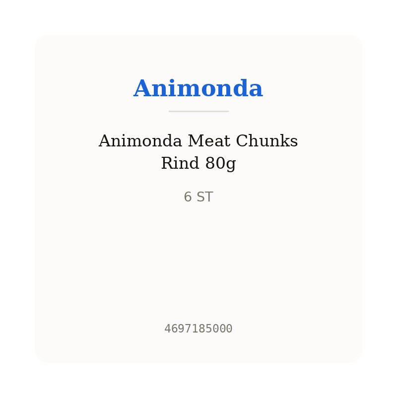 Animonda Meat Chunks Rind 80g