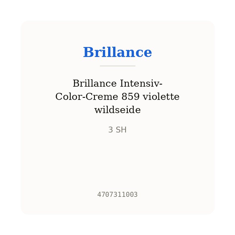 Brillance Intensiv-Color-Creme 859 violette wildseide