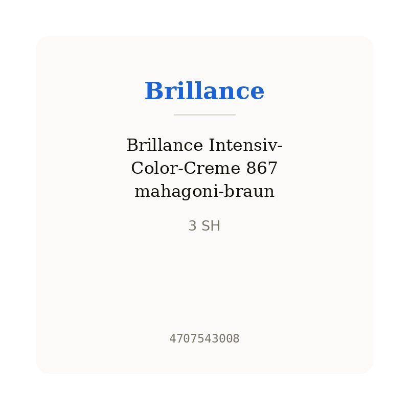 Brillance Intensiv-Color-Creme 867 mahagoni-braun