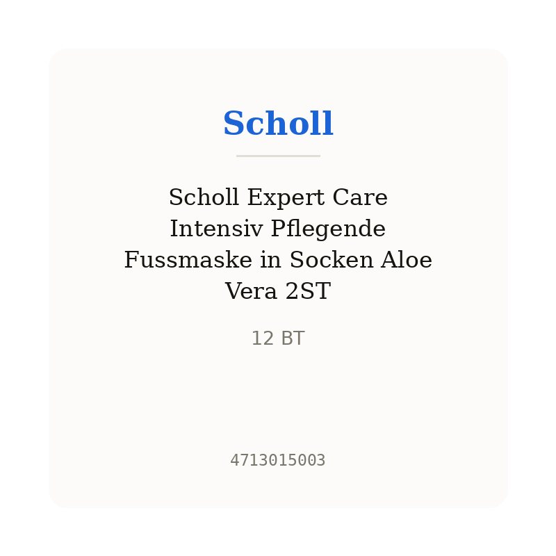 Scholl Expert Care Intensiv Pflegende Fussmaske in Socken Aloe Vera 2ST