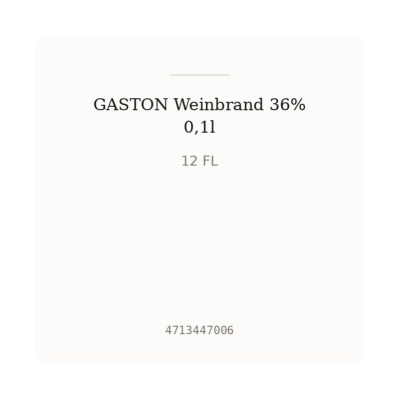 GASTON Weinbrand 36% 0,1l