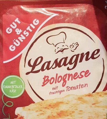 GUT&GÜNSTIG Lasagne Bolognese mit Schweinefleisch 1kg