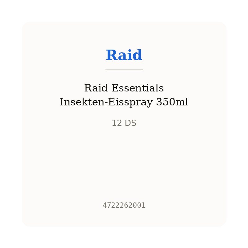 Raid Essentials Insekten-Eisspray 350ml