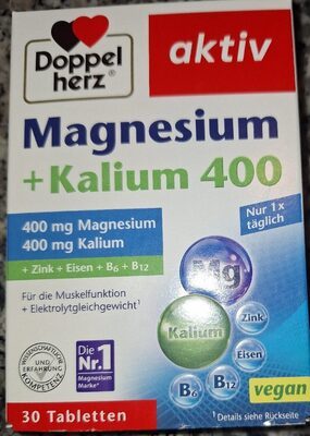 Doppelherz Magnesium 400+Kalium 30Tabletten 60g